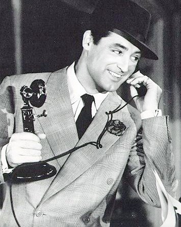 Cary Grant as a spineless (but hilarious) reporter in His Girl Friday (1940)