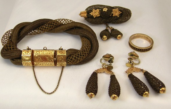 Victorian hair jewelry