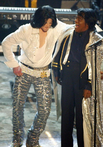 michael jackson and james brown at BET awards 2003