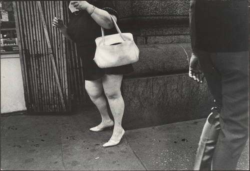 new york city street scene. Street Scene: Woman with White
